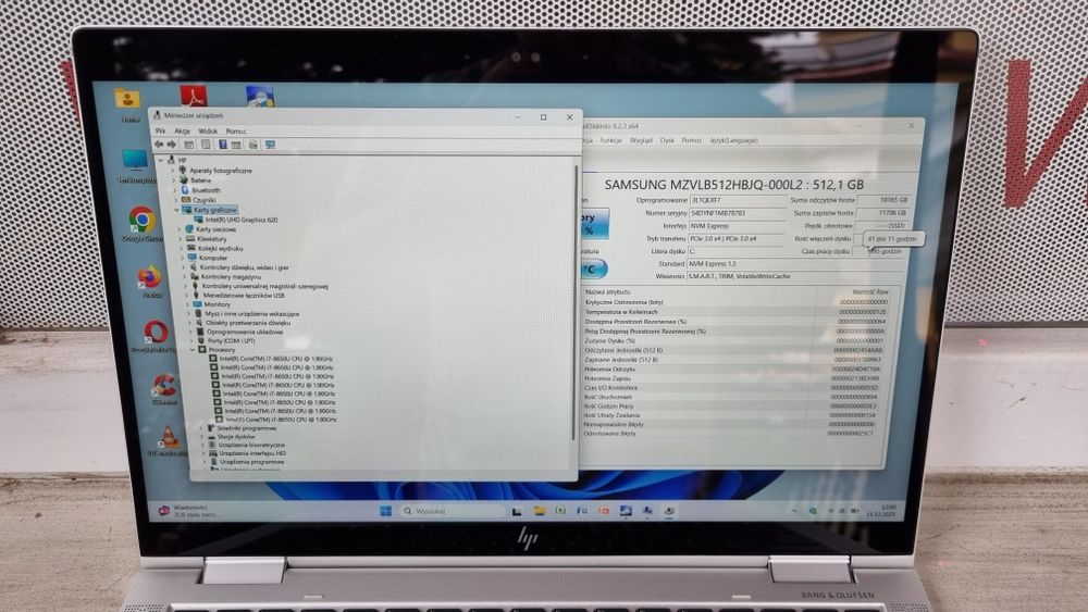 2w1 HP Elitebook 1030 G3 X360 Dotykowy i7-8650u 8GB 512GB SSD Win11
