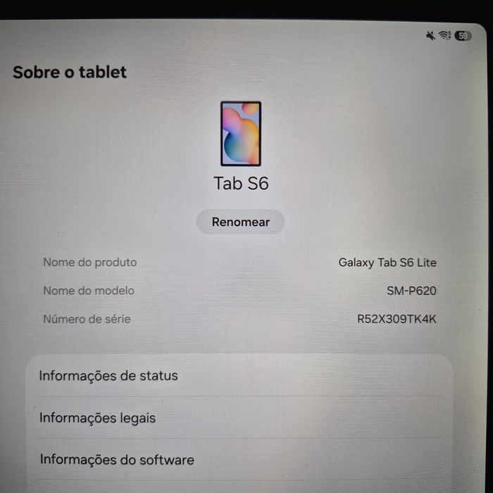Samsung Tab S6 Lite 64gb + Sd 128gb