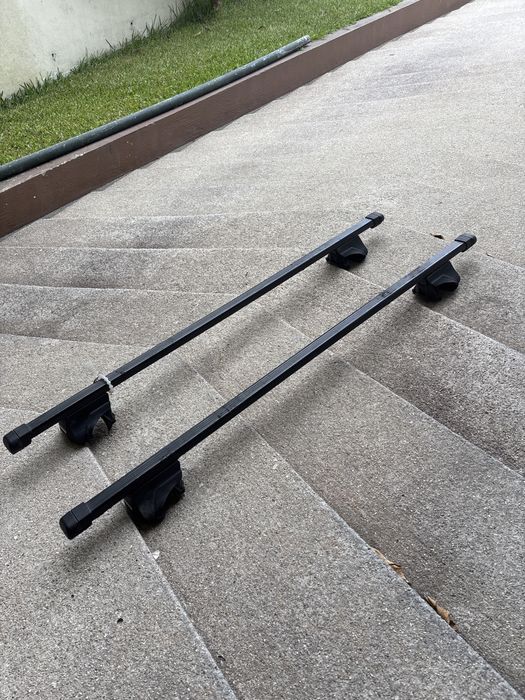 Barras de tejadilho Thule Rapid System 754 + Fit Kit 1254 + SquareBar — Excelente estado