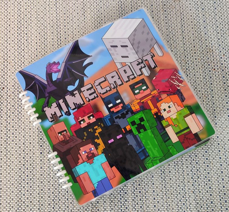 Майнкрафт альбом на липучках. Minecraft