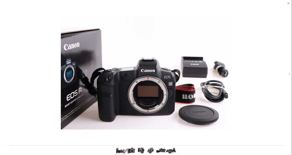 Aparat bezlusterkowy Canon eos R + adapter Canon EF