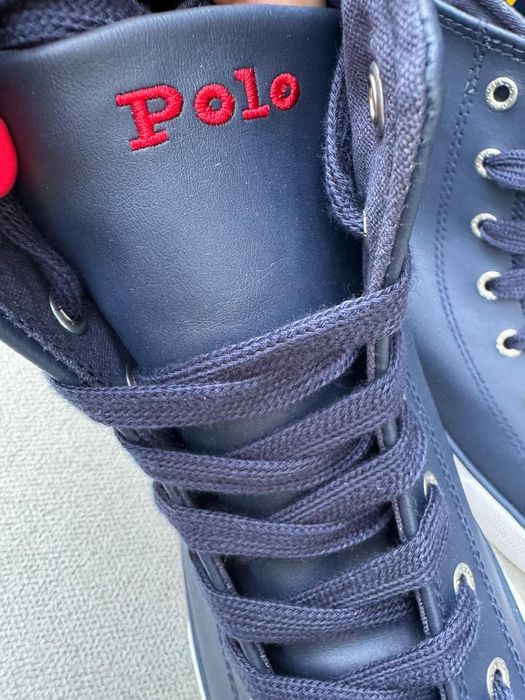 Nowe sneakersy trampki wysokie POLO RALPH LAUREN granatowe 39