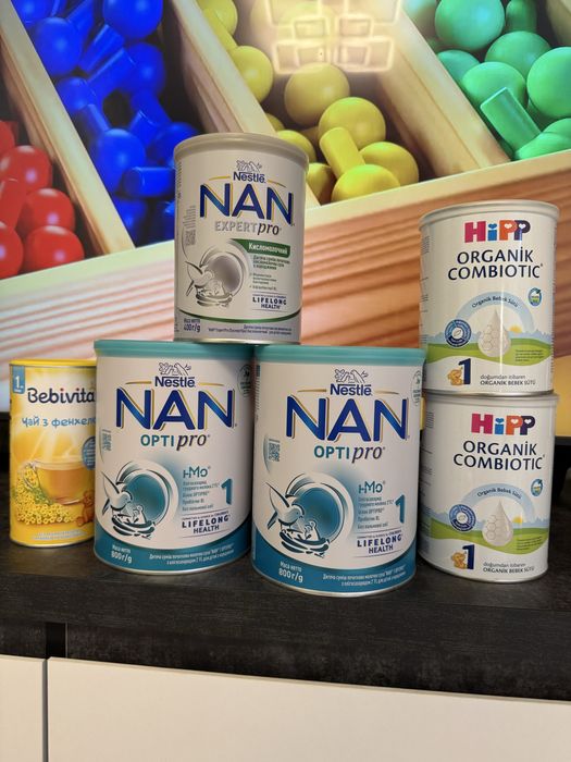 Смесь Nan 1 Opti Pro ,Hipp Combiotic 1