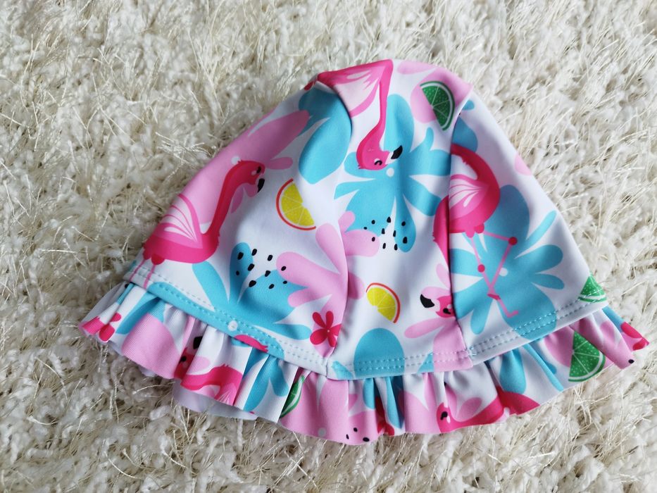 Czepek pływacki w flamingi