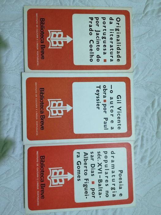 Coleção Biblioteca Breve, temática literatura, 1ª edições nº1, 67, 77