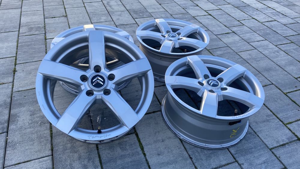 Felgi aluminiowe Tomason do Citroen 5x108 16 cali Peugeot czujniki