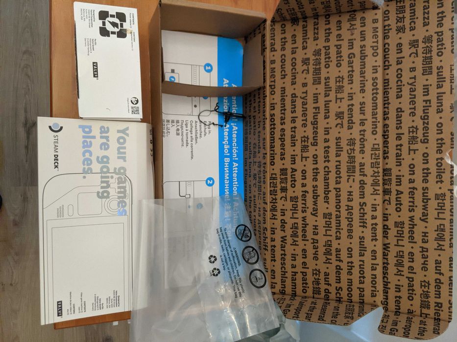 Caixa original do Steam Deck