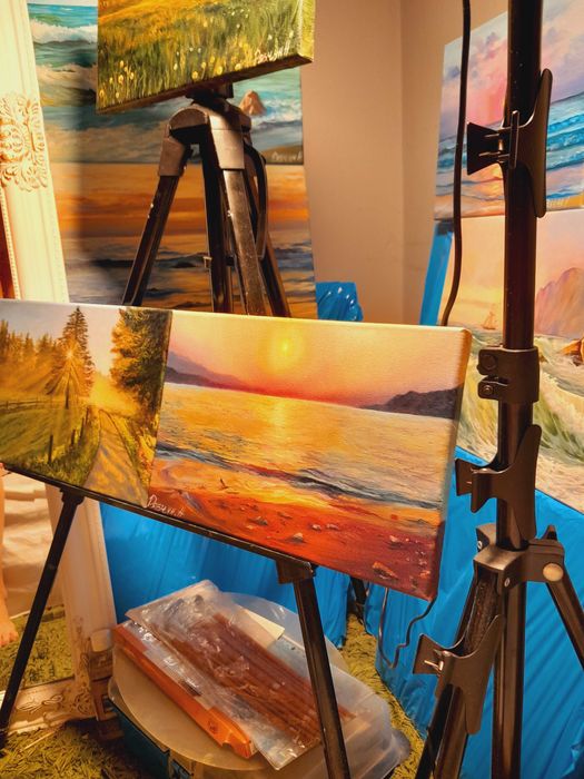 Obraz olejny na płótnie Rajskie Morze 20*30