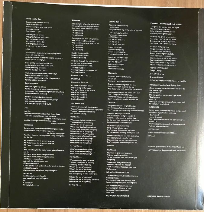 Вінілові Вінілова платівка Wings "Band on the Run"