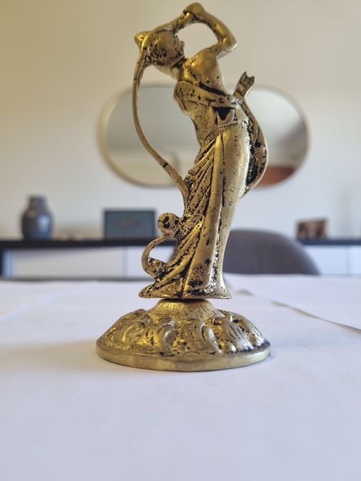 Estatueta indiana em estanho