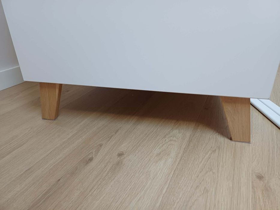 Łóżeczko NOAH biały-dąb z barierką 120x60m