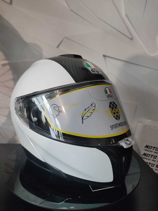 Kask AGV Sportmodular Carbon White 'XL !Sklep! !Promocja!
