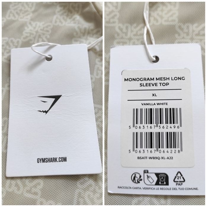 L Gymshark оригінальний жіночий лонгслів