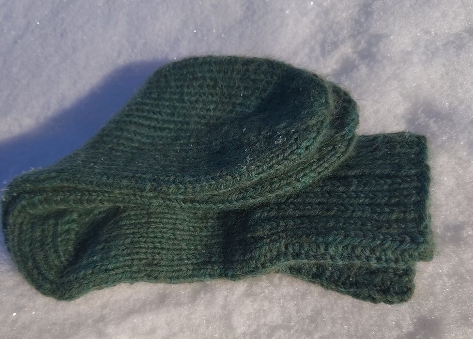 В'язані шкарпетки вовняні дитячі ручна робота