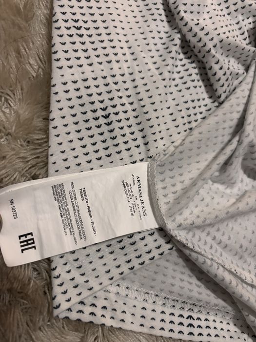 Biala koszulka Tshirt Armani Jeans