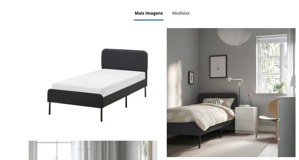 Cama de solteiro com colchão