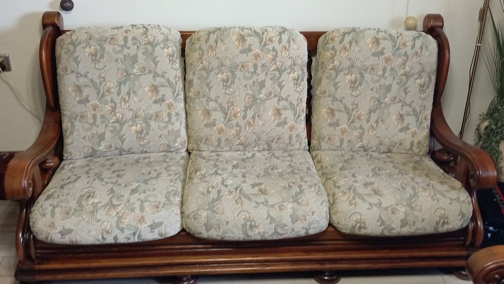 Debowy komplet zestaw wypoczynek 3+2+1