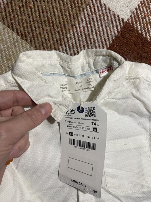 Нова сорочка zara 74 см