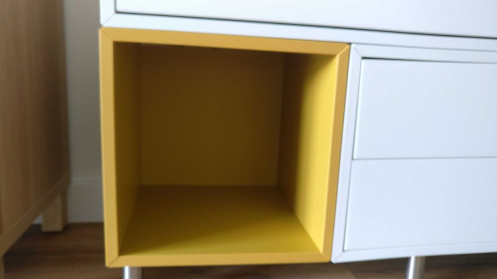 Armário cubo EKET IKEA amarelos