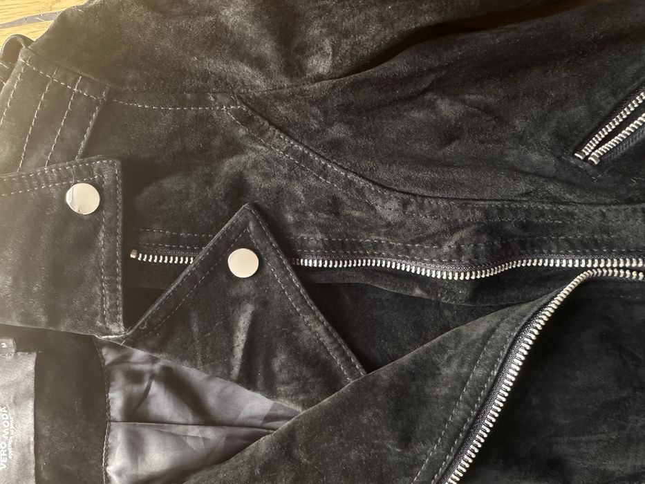 Замшева косуха чорна, S, vero moda, куплена в Європі