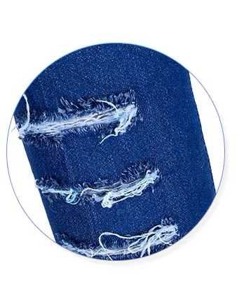 Kozaki dżinsowe z przetarciami