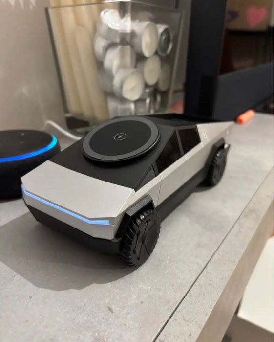 Преміум беспровідна зарядна станція з підсвіткою в стилі tesla