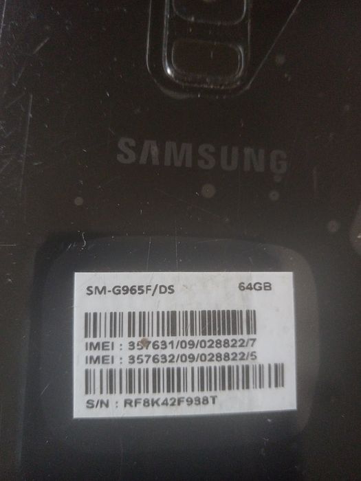 Samsung s9plus uszkodzony