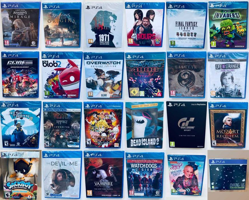 Диски Sony PlayStation 4