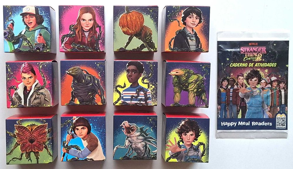 Bonecos Stranger Things Happy Meal McDonalds