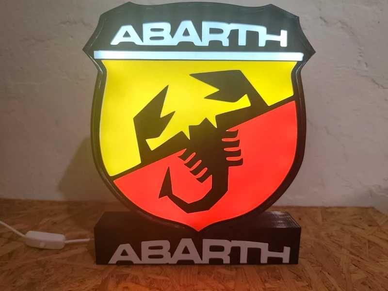 Lightbox Luminaria decorativa Abarth