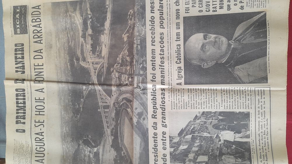 Jornais antigos O Primeiro de Janeiro