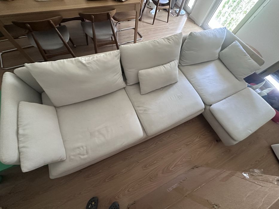 Sofá IKEA SÖDERHAMN 4 lugares + chaise longue – para recuperar