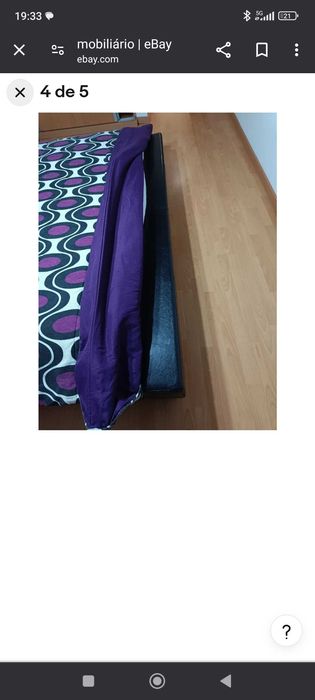 Cama de Casal e mesas de apoio - bom estado