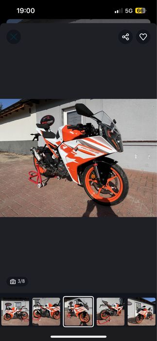 KTM RC 125  mały przebieg