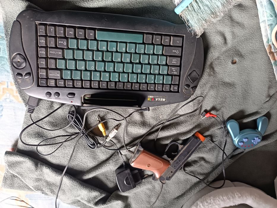 Consola da Sega antigo a funcionar