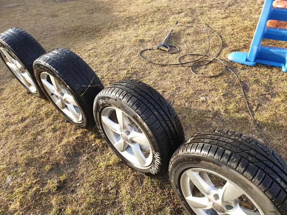 Felgi aluminiowe Audi R17 5x112 opony zimowe 225/55R17