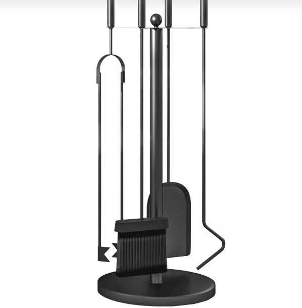 Stojak - Zestaw Kominkowy Outsunny