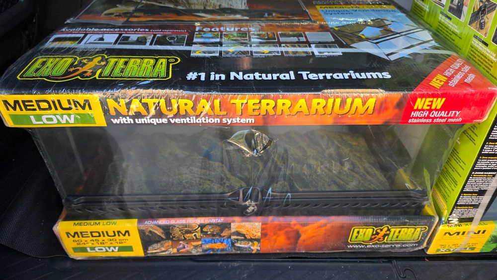 Terrarium Exo Terra 60x45x30cm agama wąż nowe defekt