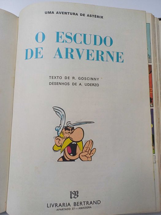 Livro de BD uma aventura de Asterix
