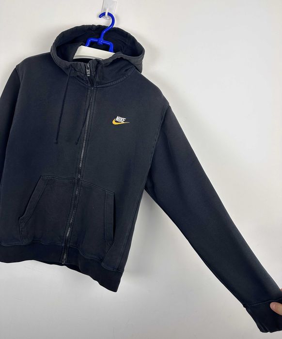 Bluza rozpinana z kapturem NIKE zip hoodie męska czarna boxy r. M