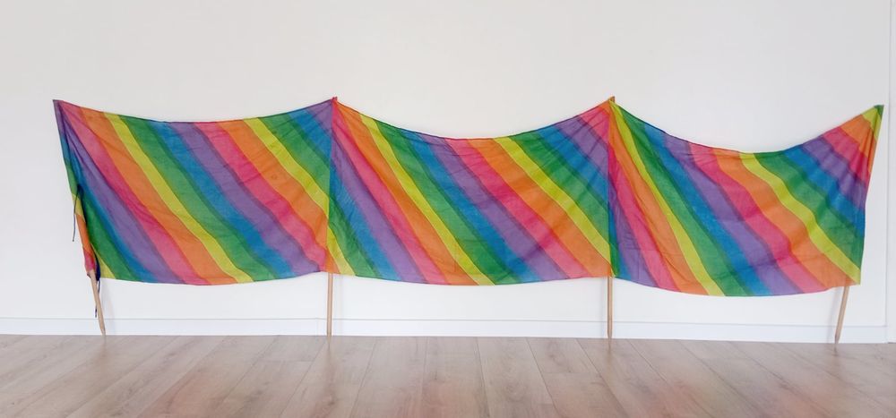 Parawan plażowy flaga tęczowa