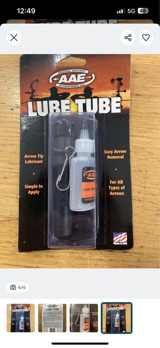 Lubrificante Lube Tube AAE arco e flecha - Novo