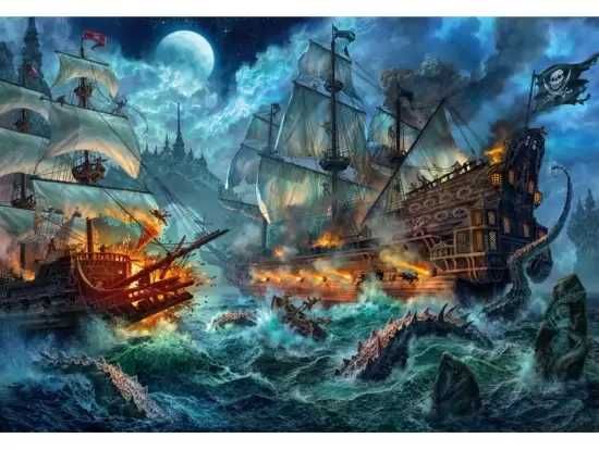 Puzzle Clementoni Pirate Battle 6.000 peças
