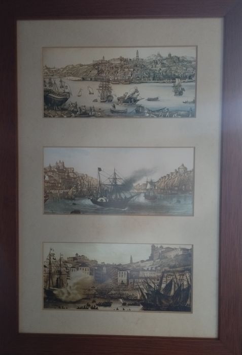 Quadro com cenas históricas do Porto