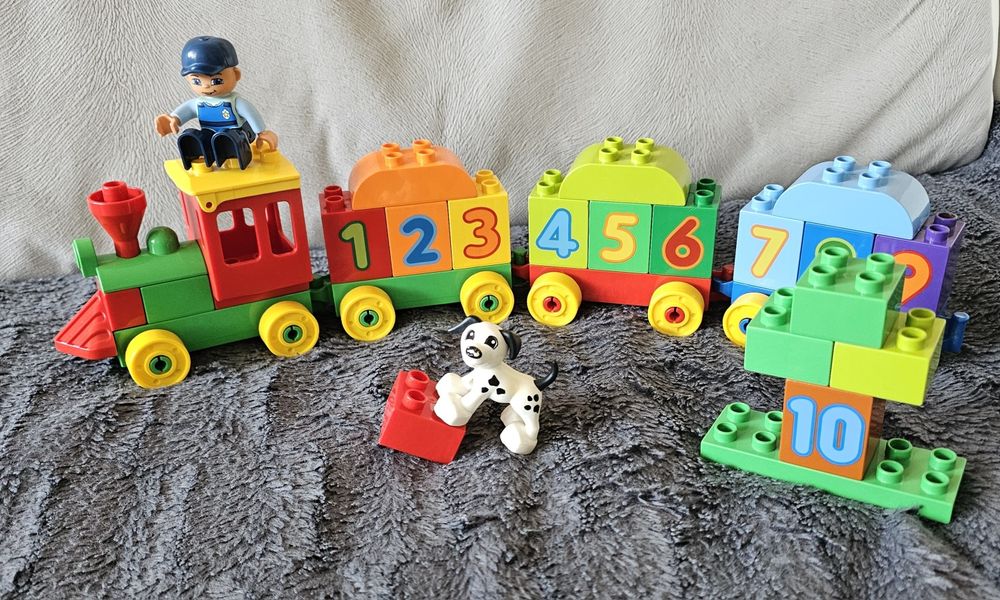 Lego duplo ciufcia z cyferkami