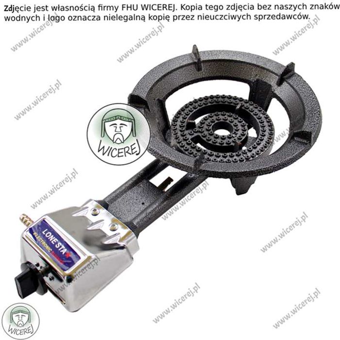 Żeliwny Taboret gazowy do topiarek, uniwersalny z zapłonem piezo 8,5kW