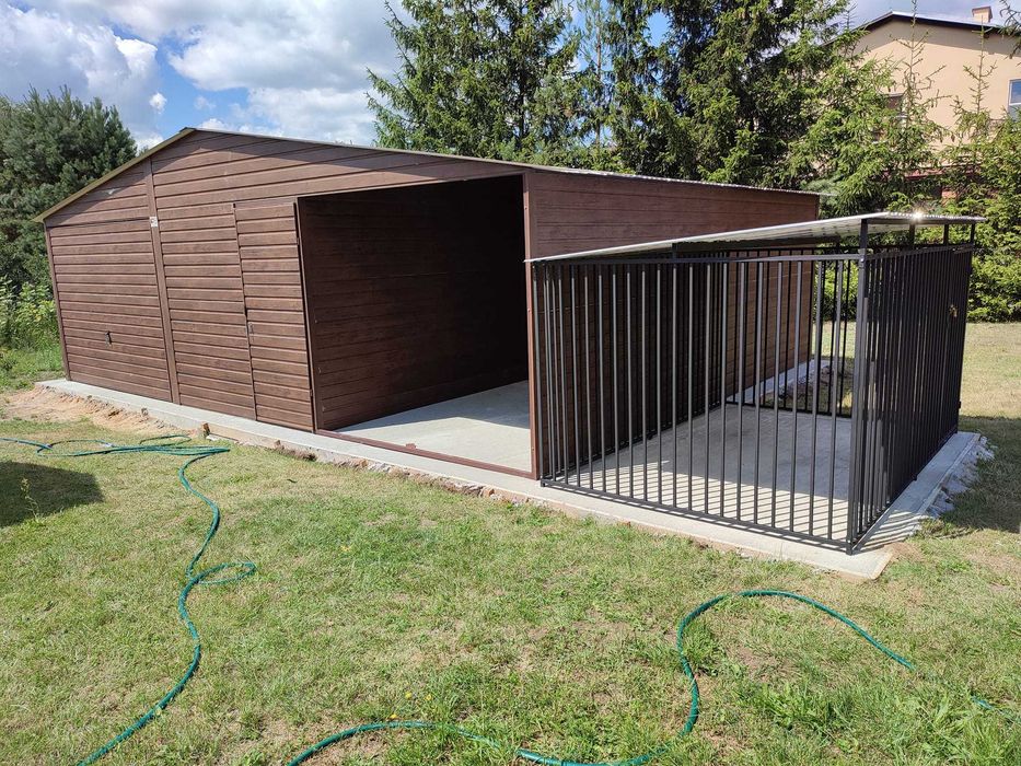 RAL - GARAŻ BLASZANY|Magazyn|Zadaszenie|Hala|Wiata GRAFIT  - GRZYWSTAL