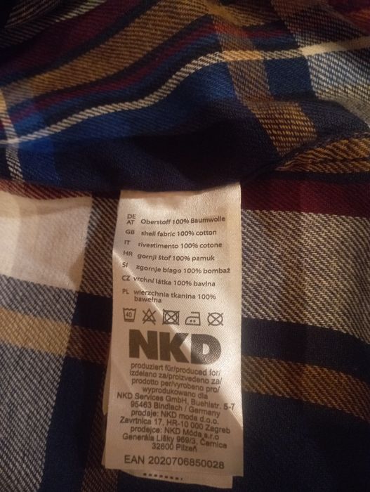 Сорочка(рубашка)НОВА байкова у клітину