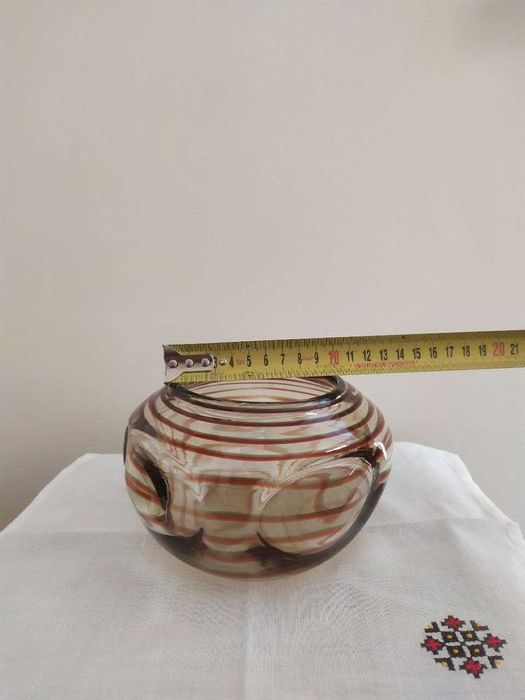 Цукерниця скляна з товстого скла