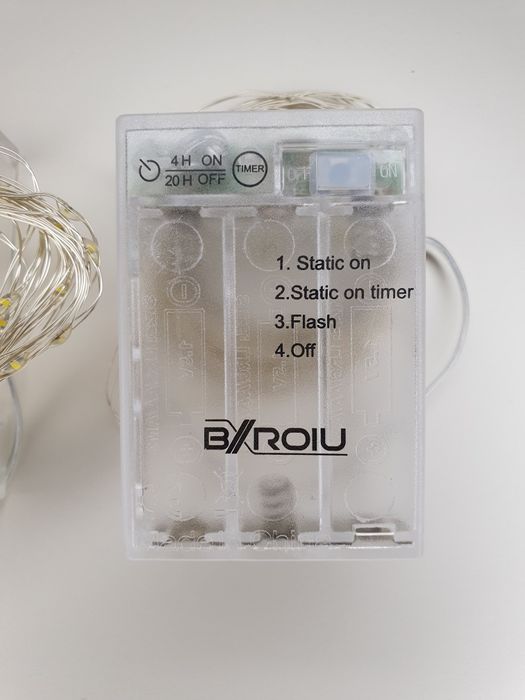 Lapki ledowe druciki  2x50 LEDs na baterie.